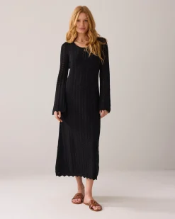 Hot Long ajour dress Kleider