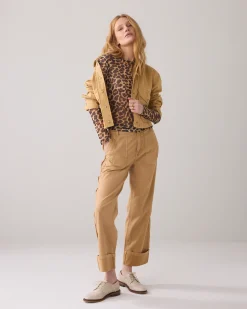 Clearance Mesh top with panther print Oberteile & T-shirts