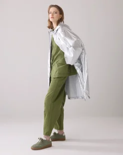 New Metallic mackintosh with storage bag Jacken