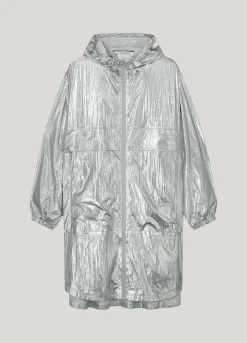 New Metallic mackintosh with storage bag Jacken