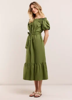 Sale Off shoulder jurk Basics|Kleider