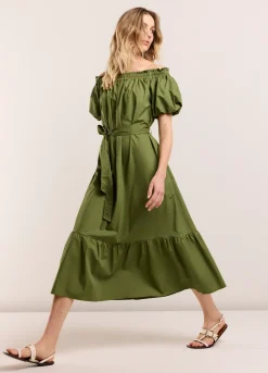 Sale Off shoulder jurk Basics|Kleider