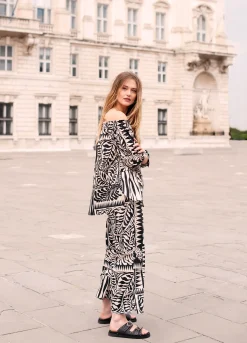 Online Off-shoulder two-tone blouse Oberteile & T-shirts