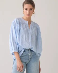 Outlet Oversized lurex blouse Blusen