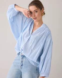 Outlet Oversized lurex blouse Blusen