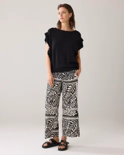 Outlet Oversized top with flounces Oberteile & T-shirts