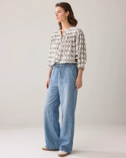 Best Palazzo trousers linen-blend Jeans|Hosen & Jumpsuits