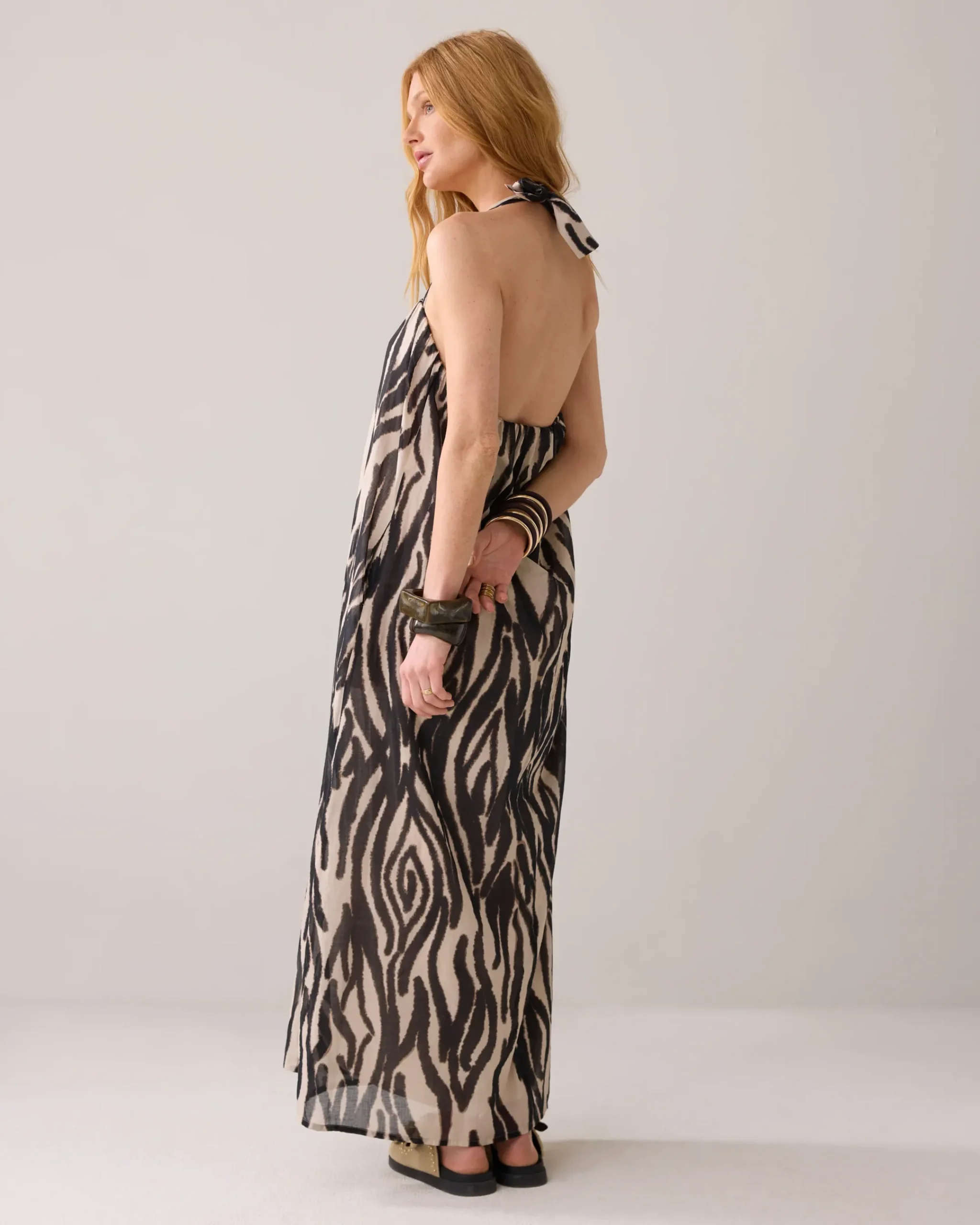 Fashion Print maxi-dress Kleider