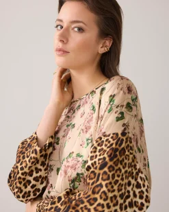 Discount Roomy print top Oberteile & T-shirts