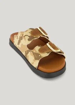 Hot Sandal with camouflage print Schuhe