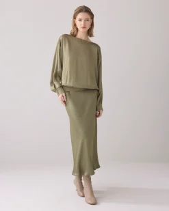 Clearance Shiny ankle-length skirt Röcke