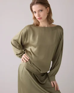 Clearance Shiny ankle-length skirt Röcke