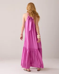 Online Shiny halter dress Kleider