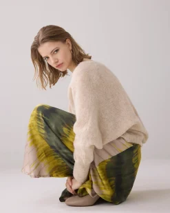 Outlet Shiny skirt made of Ecovero fabric Röcke