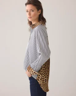 Hot Shirt blouse in mix of prints Blusen