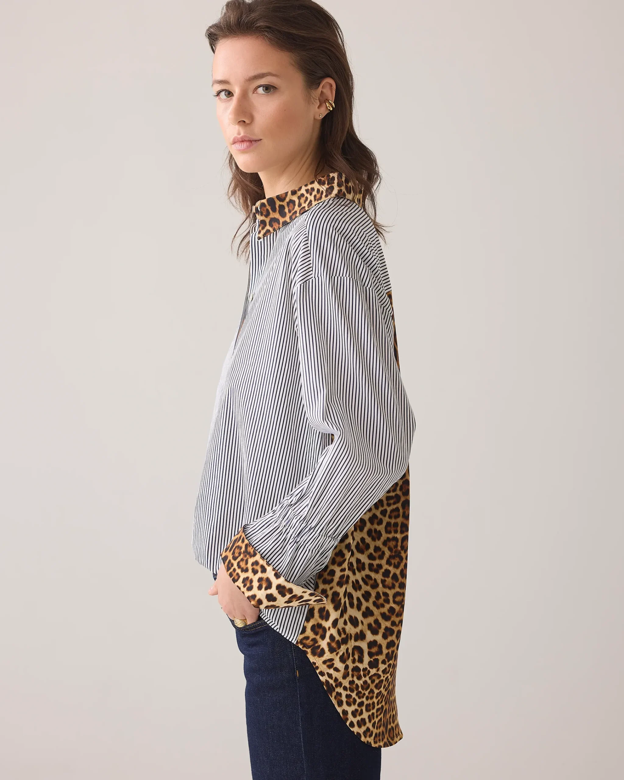Hot Shirt blouse in mix of prints Blusen