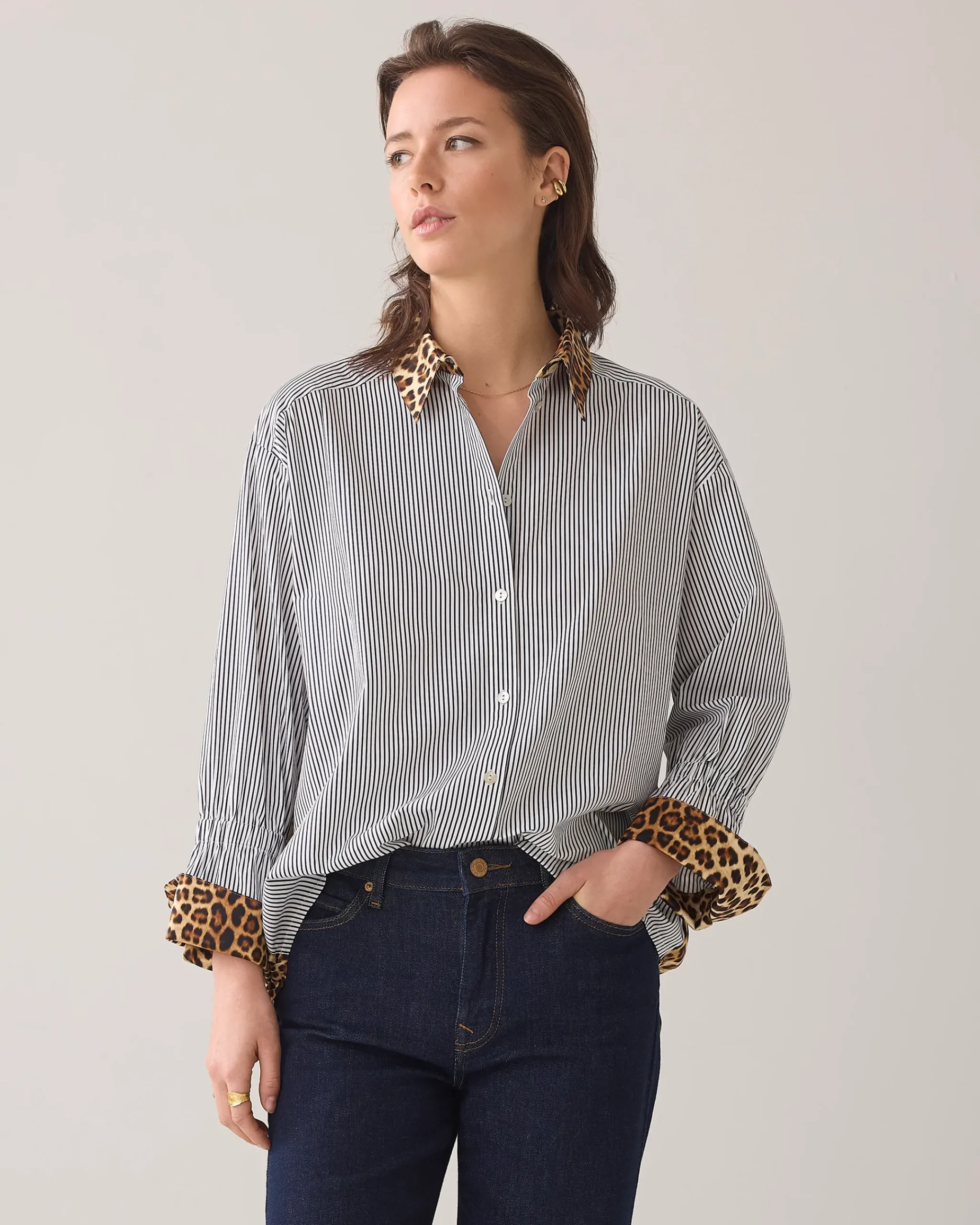 Hot Shirt blouse in mix of prints Blusen