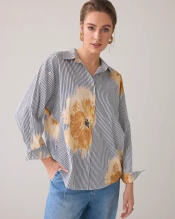 Online Shirt blouse with a unique print Blusen