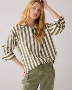 Hot Shirt blouse with stripe print Blusen