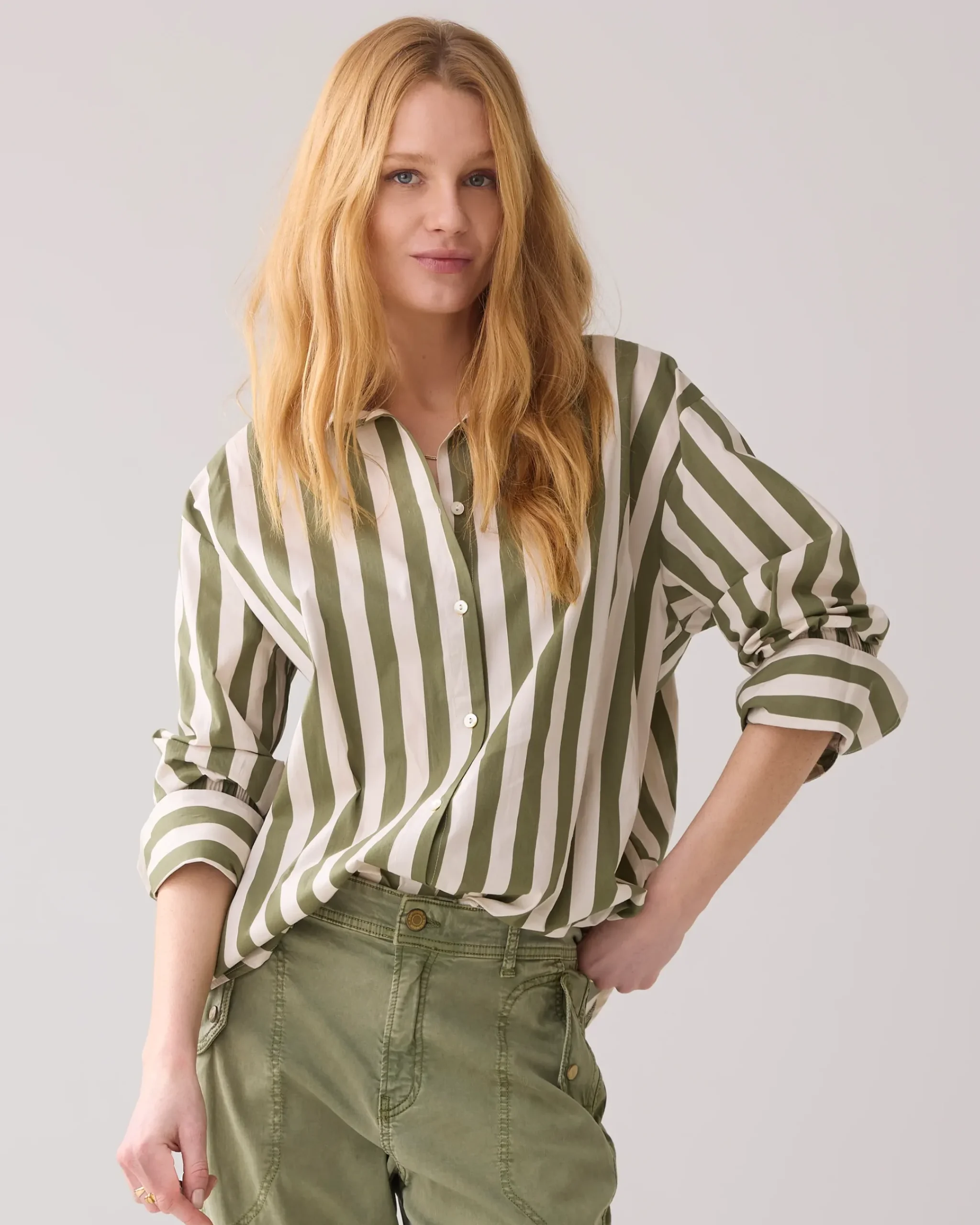 Hot Shirt blouse with stripe print Blusen