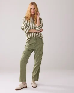 Hot Shirt blouse with stripe print Blusen