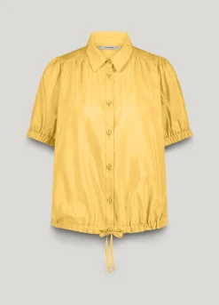 Fashion Short blouse with drawstring fastening Blusen