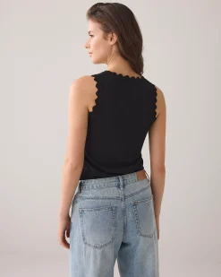 Best Singlet with scalloped details Oberteile & T-shirts