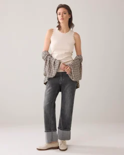 Clearance Singlet with scalloped details Oberteile & T-shirts