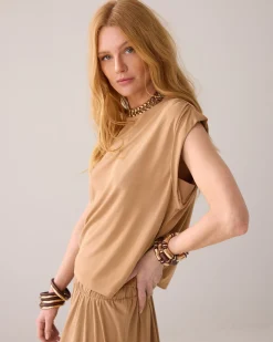 Hot Sleeveless scuba top Oberteile & T-shirts