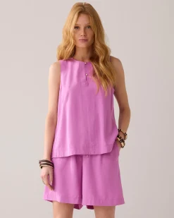 Online Sleeveless top with pleated detail Oberteile & T-shirts