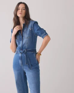 Fashion Slim-fit denim jumpsuit Jeans|Hosen & Jumpsuits
