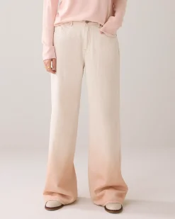 Online Soft denim with wide leg Hosen & Jumpsuits