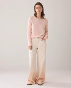 Online Soft denim with wide leg Hosen & Jumpsuits