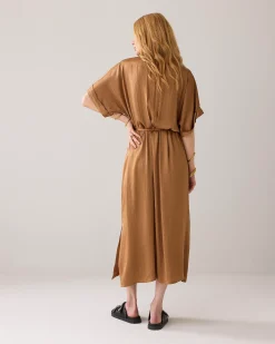 Sale Straight-fit dress with belt Kleider