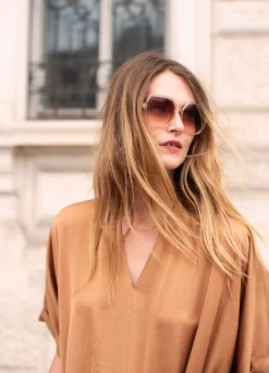 Sale Straight-fit dress with belt Kleider