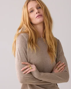 Hot Straight-fit jumper with lurex Pullover & Westen