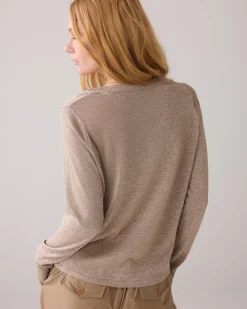 Hot Straight-fit jumper with lurex Pullover & Westen