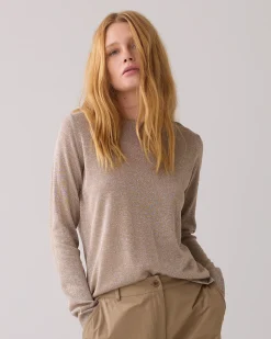 Hot Straight-fit jumper with lurex Pullover & Westen