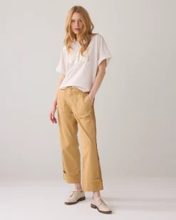Outlet Straight-leg workstyle trousers Hosen & Jumpsuits