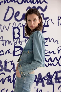 Hot Stretch denim jacket Blazer & Jacken