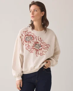 Discount Sweatshirt with floral artwork Pullover & Westen