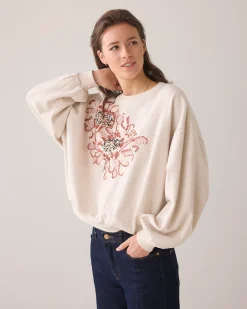 Discount Sweatshirt with floral artwork Pullover & Westen