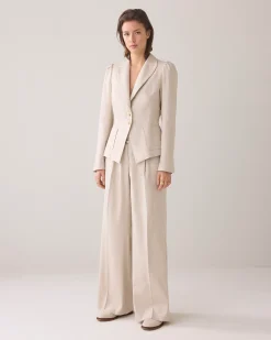 Outlet Tailored blazer in a linen blend Blazer & Jacken
