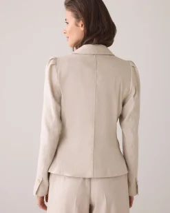 Outlet Tailored blazer in a linen blend Blazer & Jacken