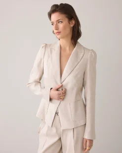 Outlet Tailored blazer in a linen blend Blazer & Jacken