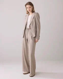 New Tailored blazer in linen blend Blazer & Jacken