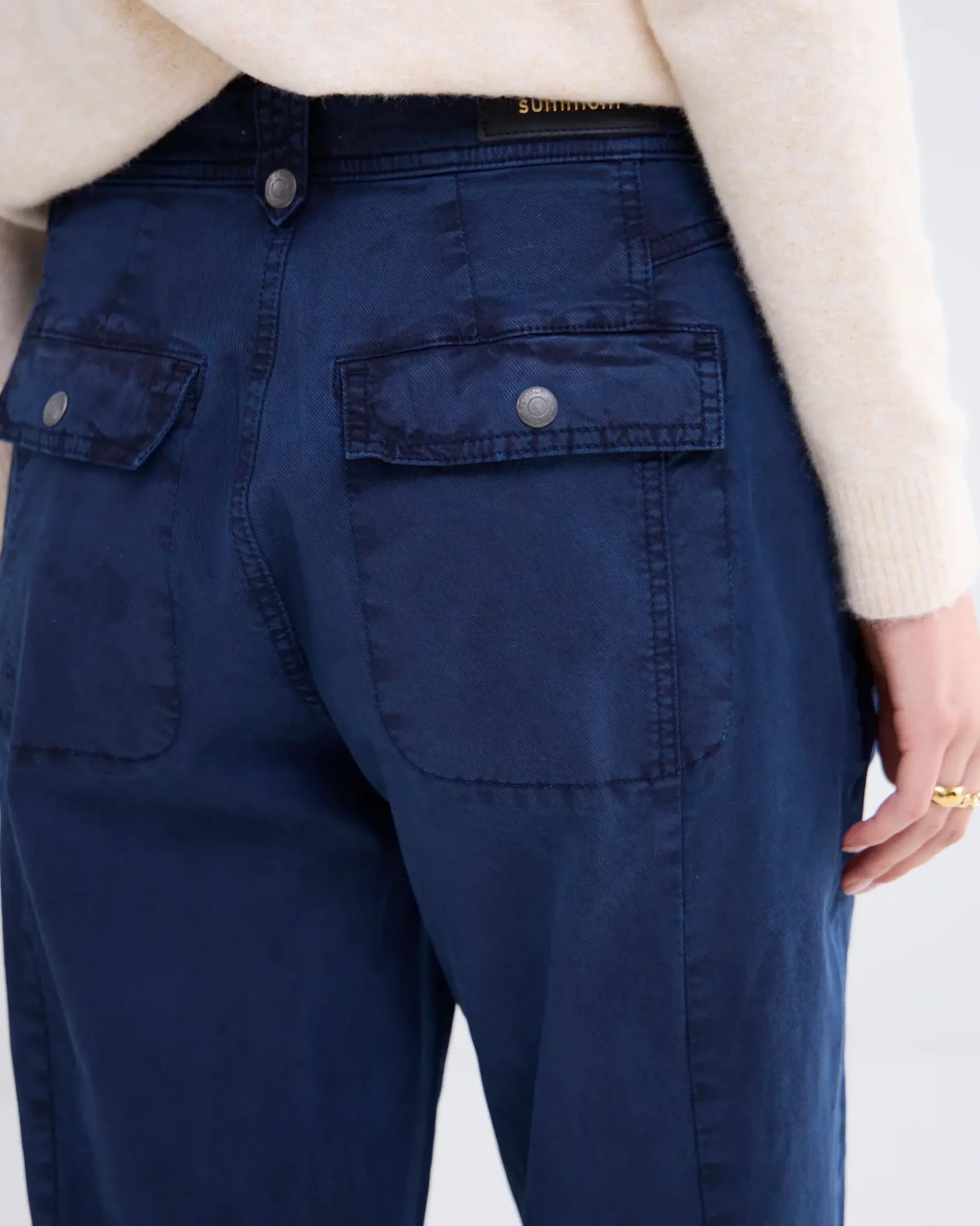 Fashion Tapered fit broek twill Basics