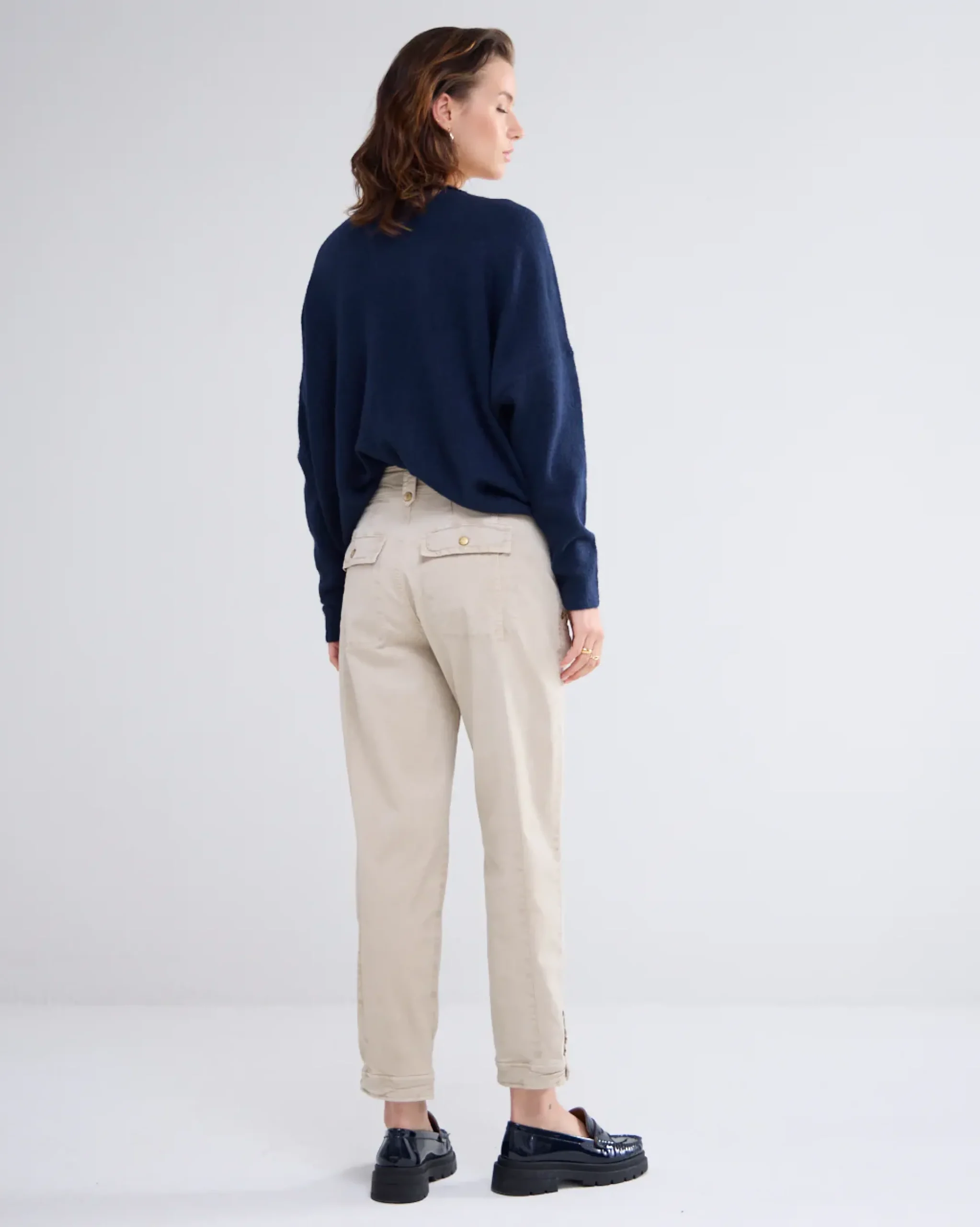 Discount Tapered fit broek twill Basics