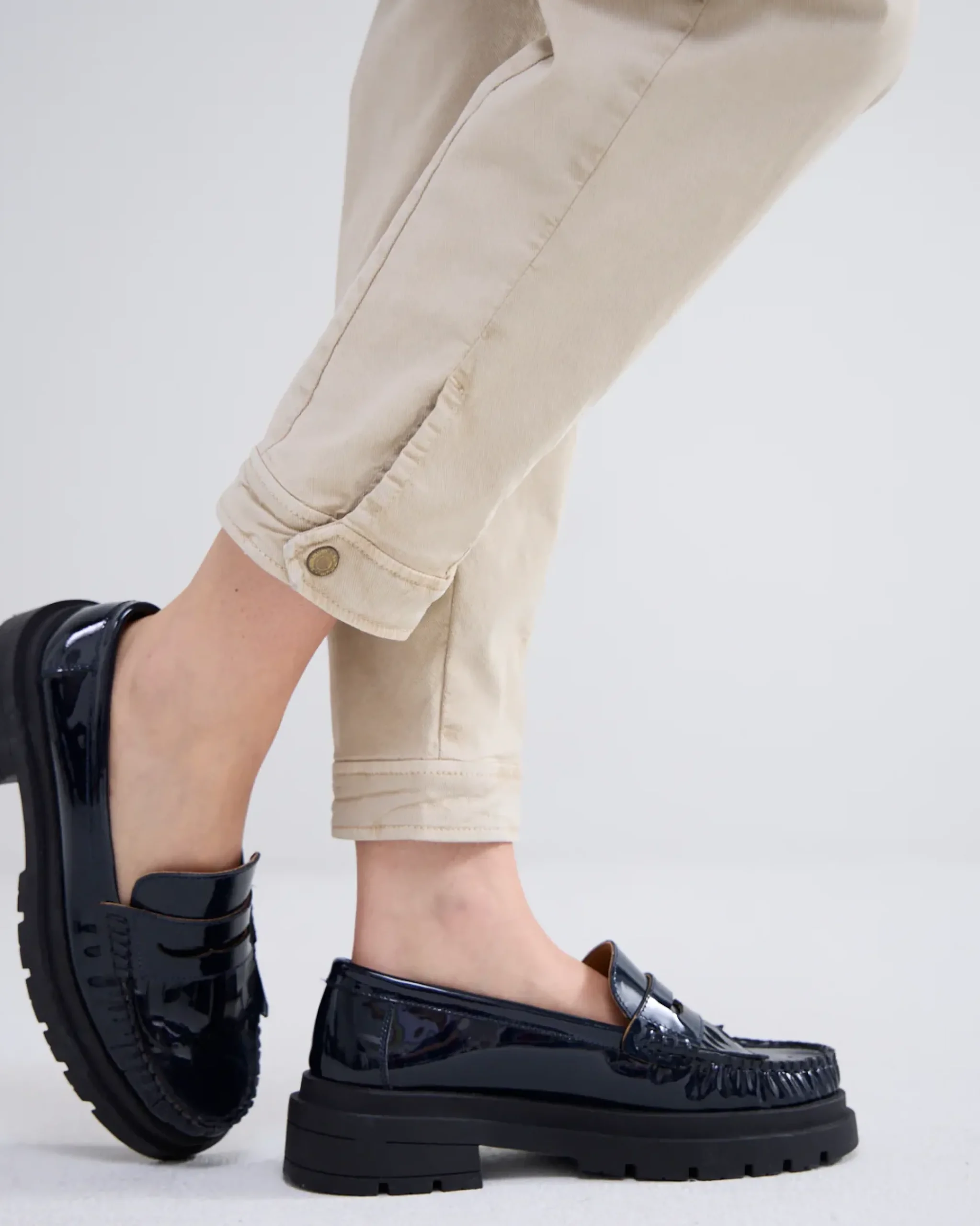 Discount Tapered fit broek twill Basics