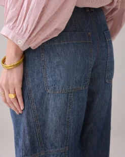 Fashion Tapered jeans in cotton linen Jeans|Hosen & Jumpsuits